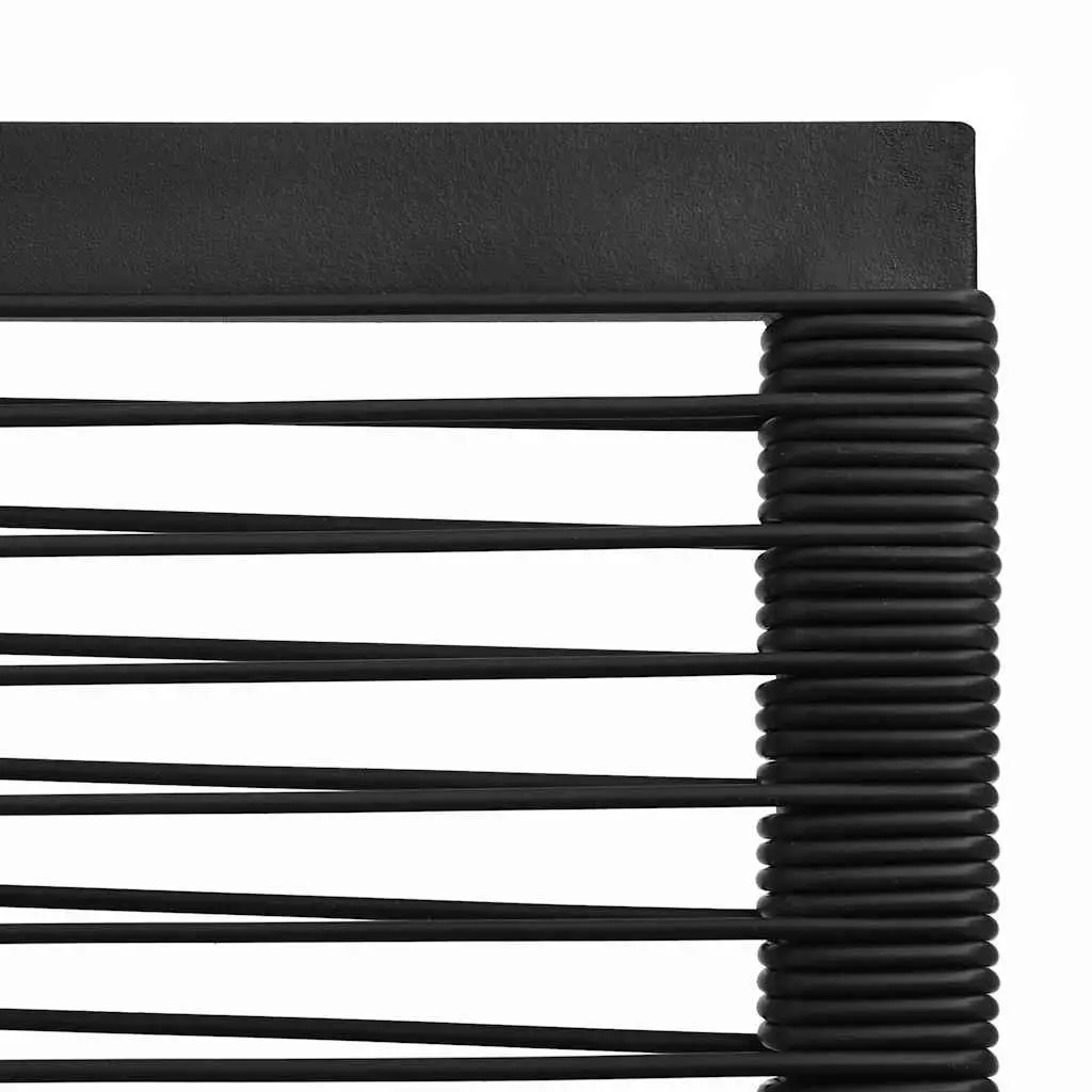 2 Black Outdoor Garden Chairs