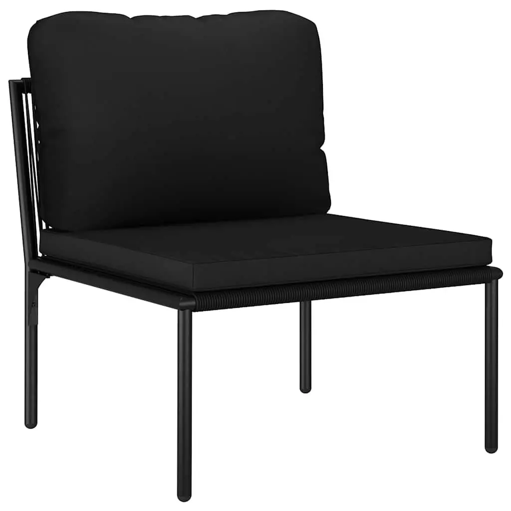 Garden Lounge Set Outdoor Patio Furniture 6 Piece Black Modular