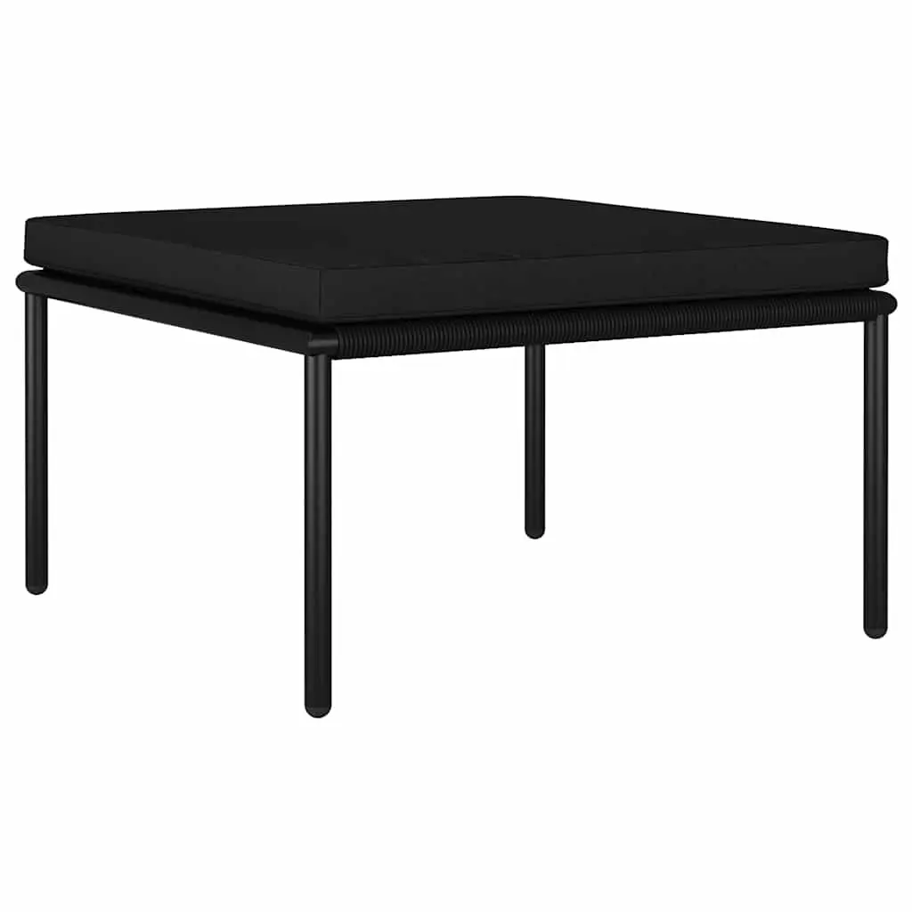Garden Lounge Set Outdoor Patio Furniture 6 Piece Black PVC Wire