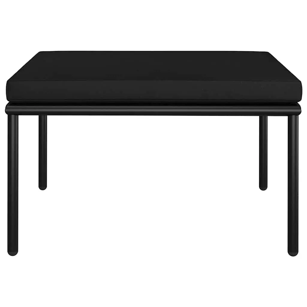 Garden Lounge Set Outdoor Patio Furniture 6 Piece Black PVC Wire