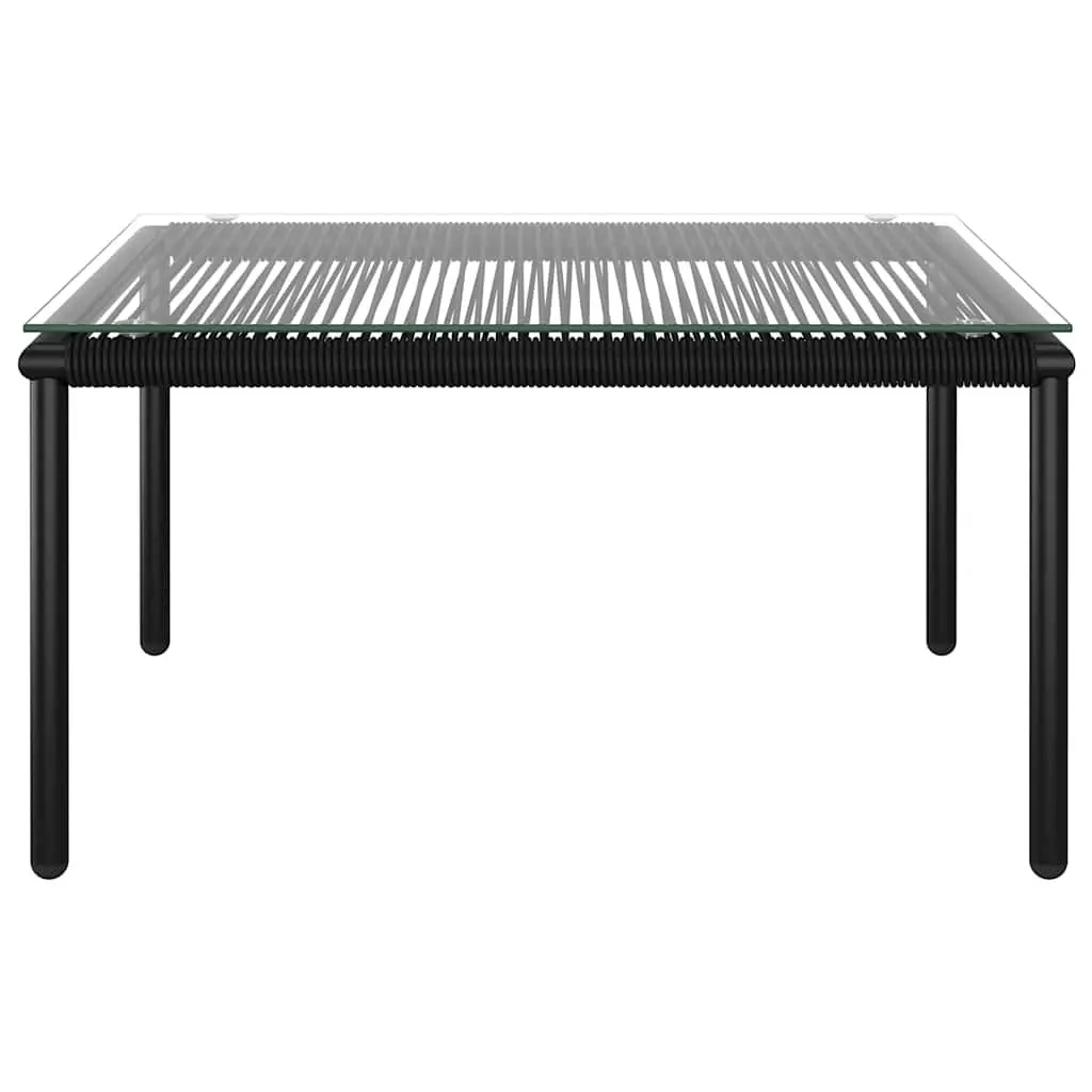 5 Piece Garden Lounge Set Outdoor Furniture Black Patio Sectional