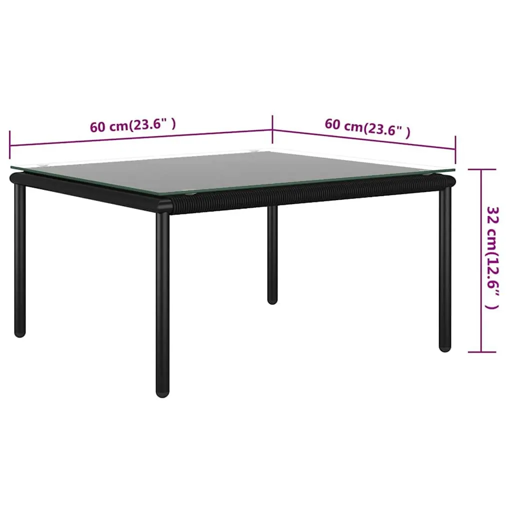 5 Piece Garden Lounge Set Outdoor Furniture Black Patio Sectional