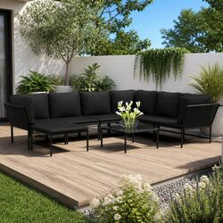 8-Piece Garden Lounge Set - Modular Outdoor Furniture