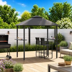 BBQ Gazebo Dimensions and Specifications - Anthracite