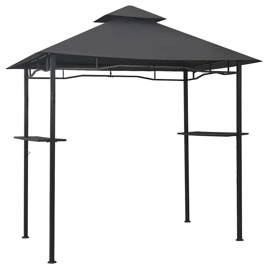 BBQ Gazebo Outdoor Garden Canopy Steel Frame Anthracite Weather Resistant