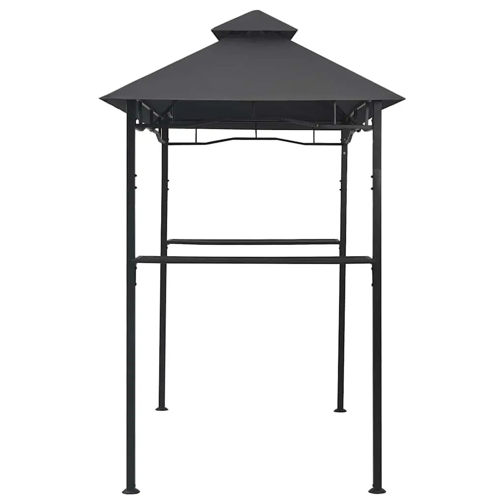 BBQ Gazebo Outdoor Garden Canopy Steel Frame Anthracite Weather Resistant