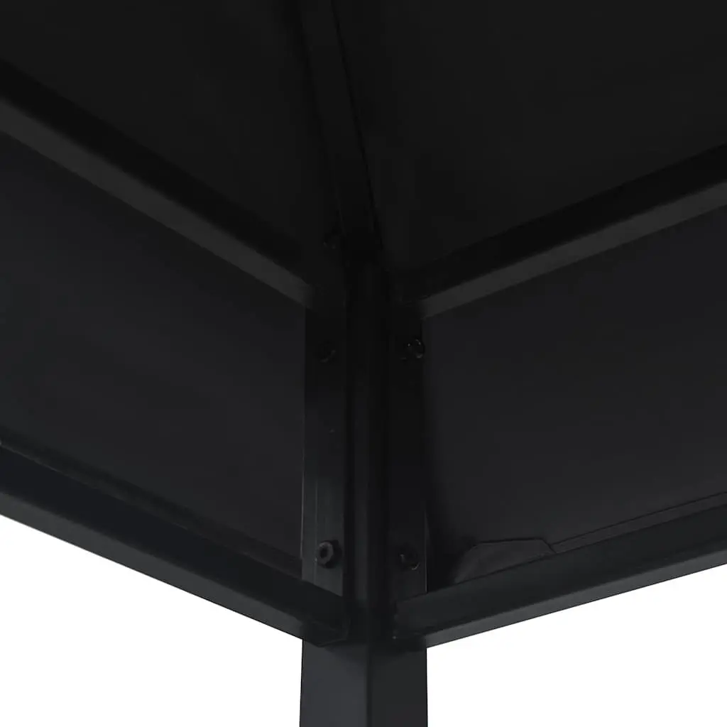 BBQ Gazebo Outdoor Garden Canopy Steel Frame Anthracite Weather Resistant