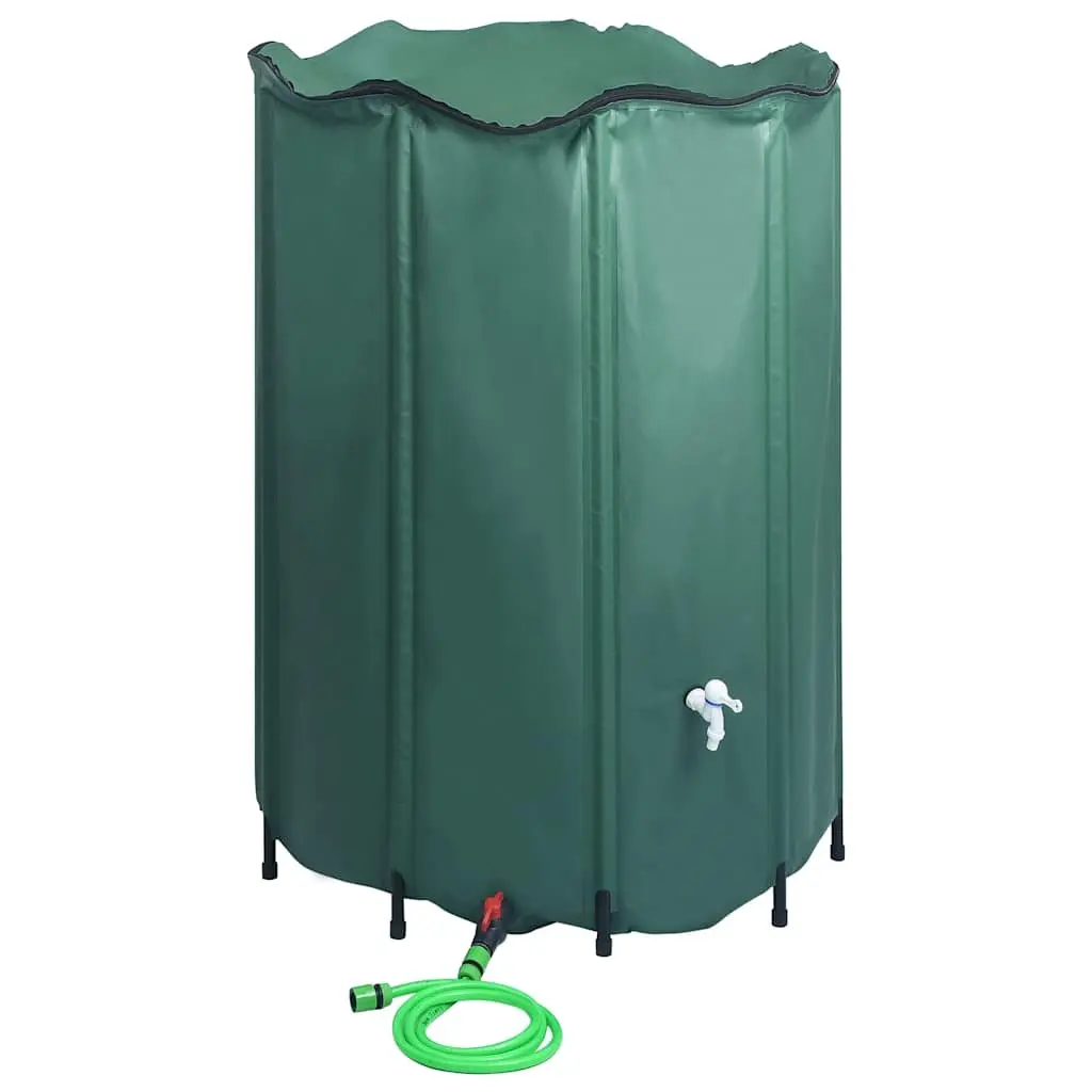 Collapsible Rain Water Tank 1250L with Spigot Garden Watering Storage Barrel