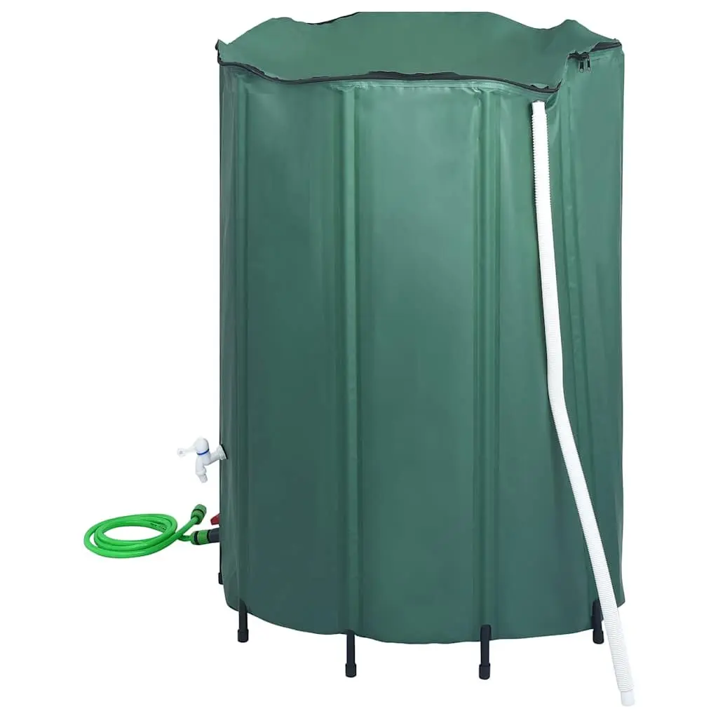 Collapsible Rain Water Tank 1250L with Spigot Garden Watering Storage Barrel