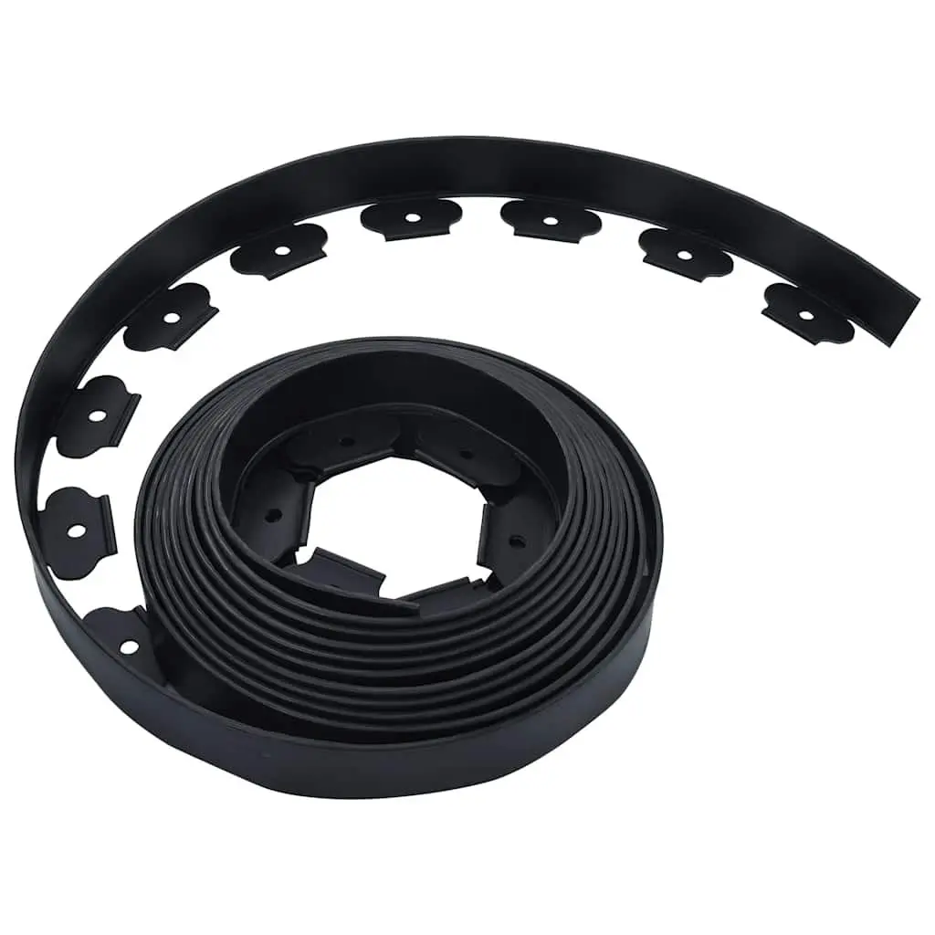 Lawn Edging Border Flexible Landscape Black 10m Garden Patio Driveway