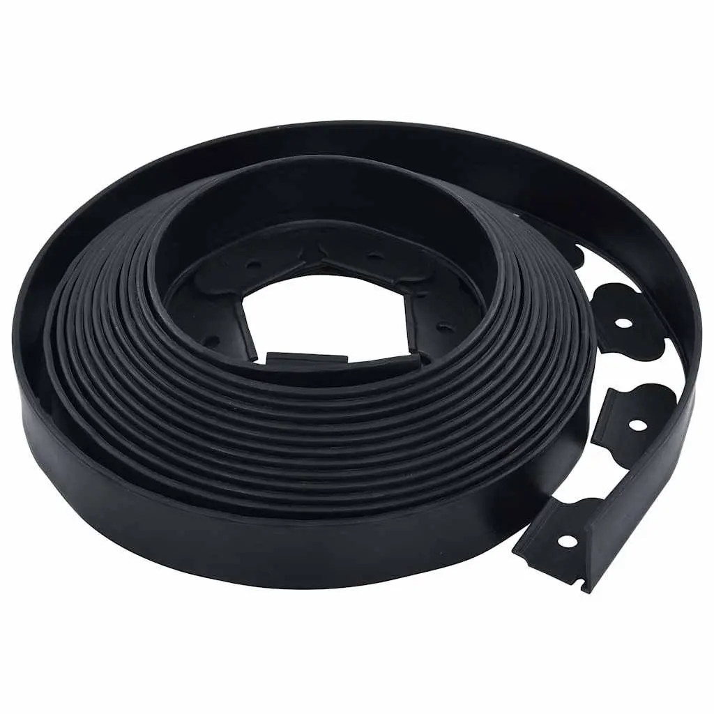 Lawn Edging Border Flexible Landscape Black 10m Garden Patio Driveway
