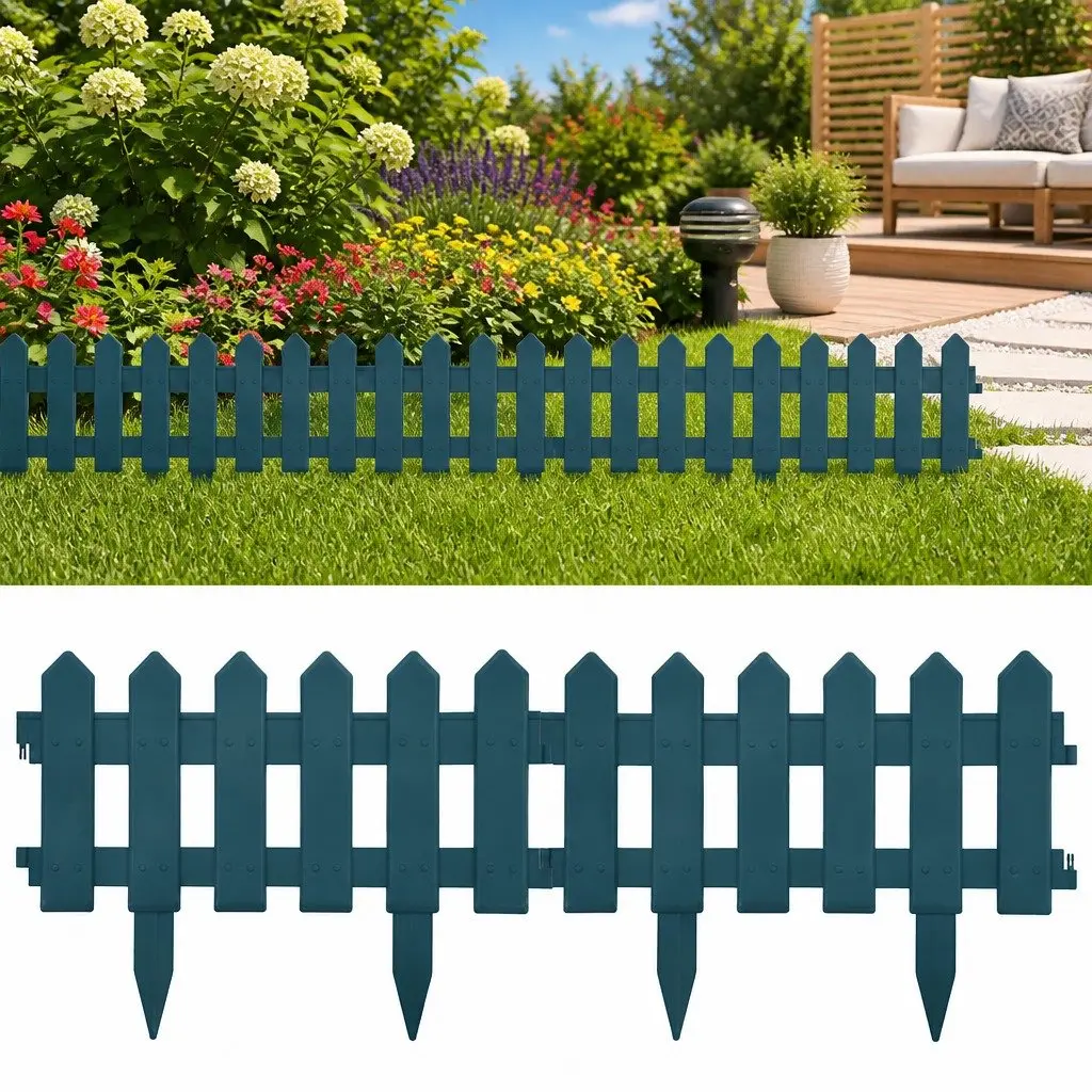 Garden Lawn Edging Borders Green Outdoor Fence 10m