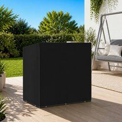 Swing Bench Cover Outdoor Furniture Protection 10 Eyelets 2 Zippers Black
