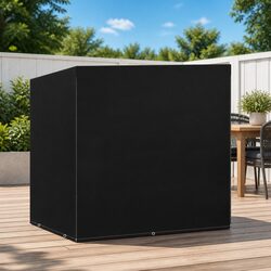 Dimensions 135x105x175cm Outdoor Swing Bench Cover in Black