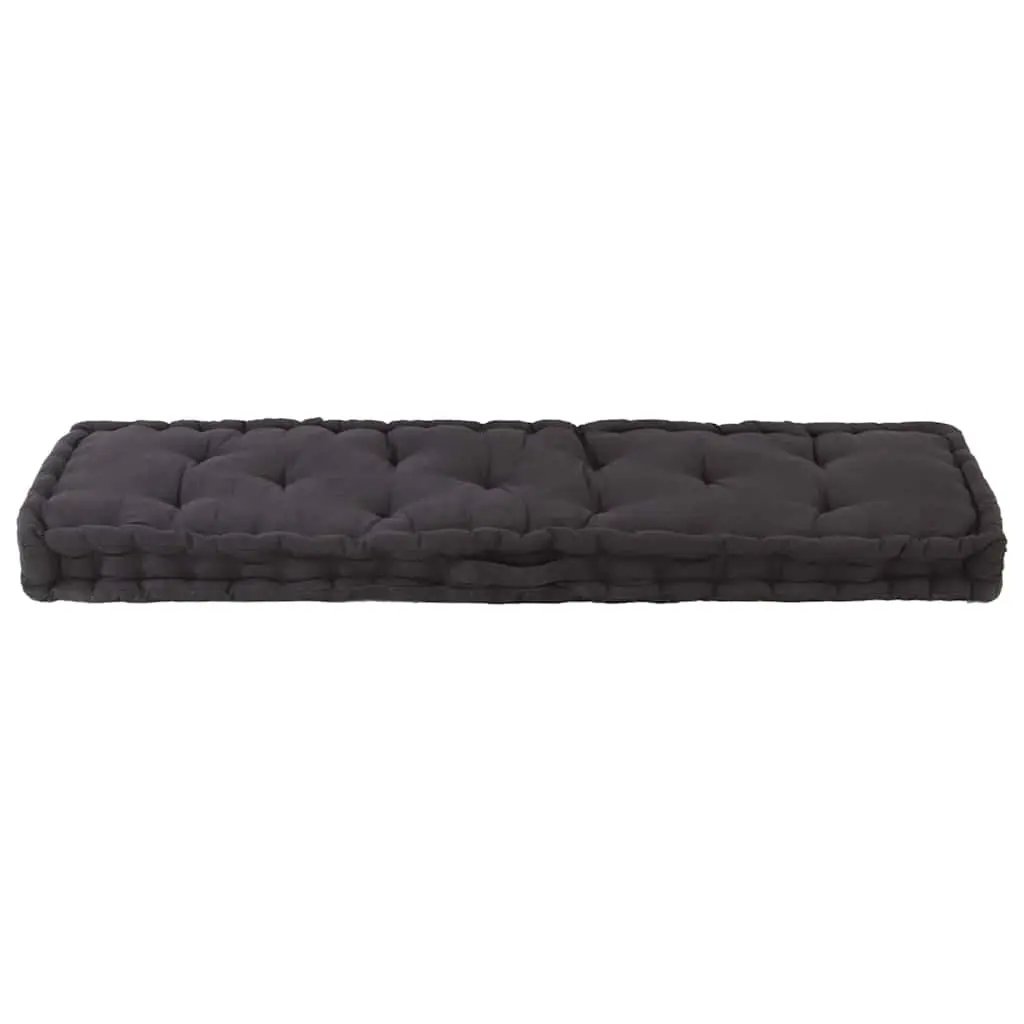 Pallet Floor Cushion Black Cotton Outdoor Indoor Chair Sofa Pad Lounging Seating
