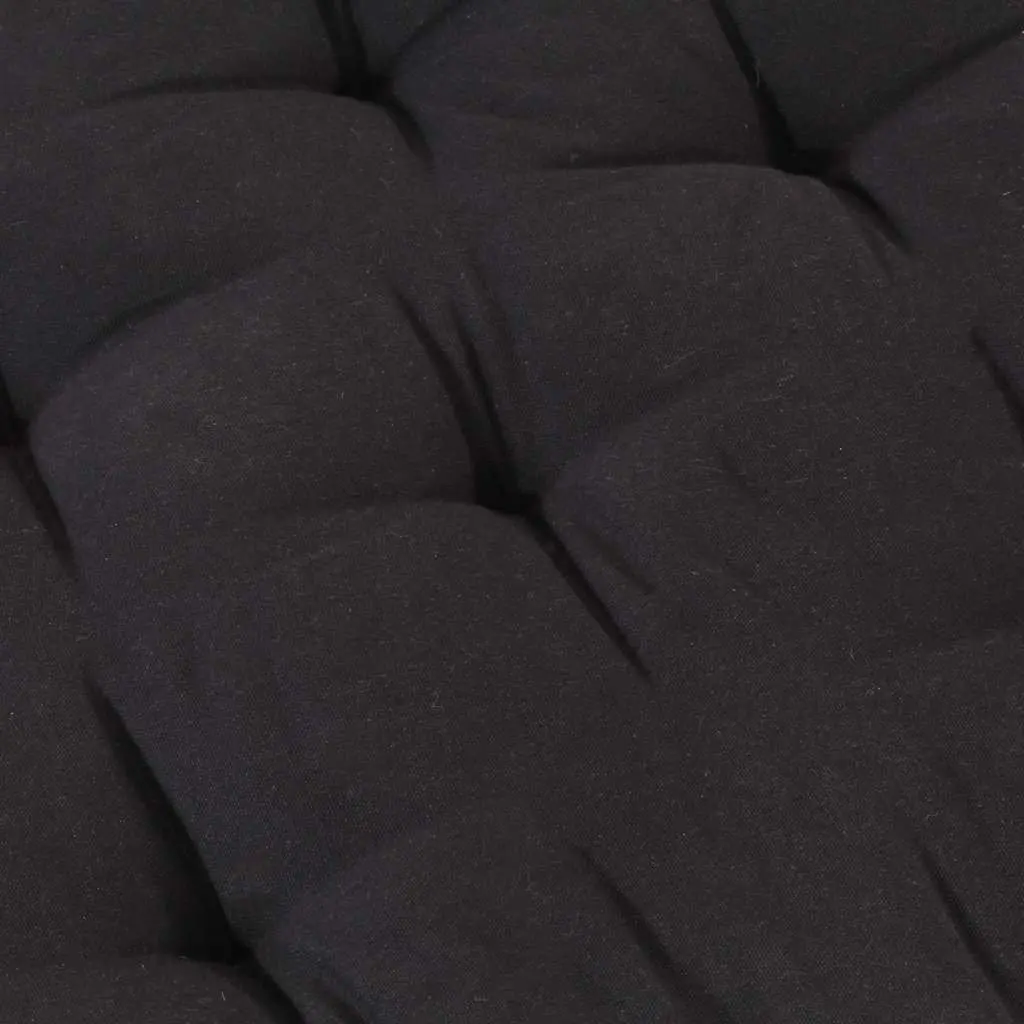 Pallet Floor Cushion Black Cotton Outdoor Indoor Chair Sofa Pad Lounging Seating