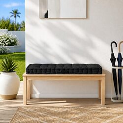 Pallet Floor Cushion Black Cotton Outdoor Garden Patio Sofa Lounger Seat Pad