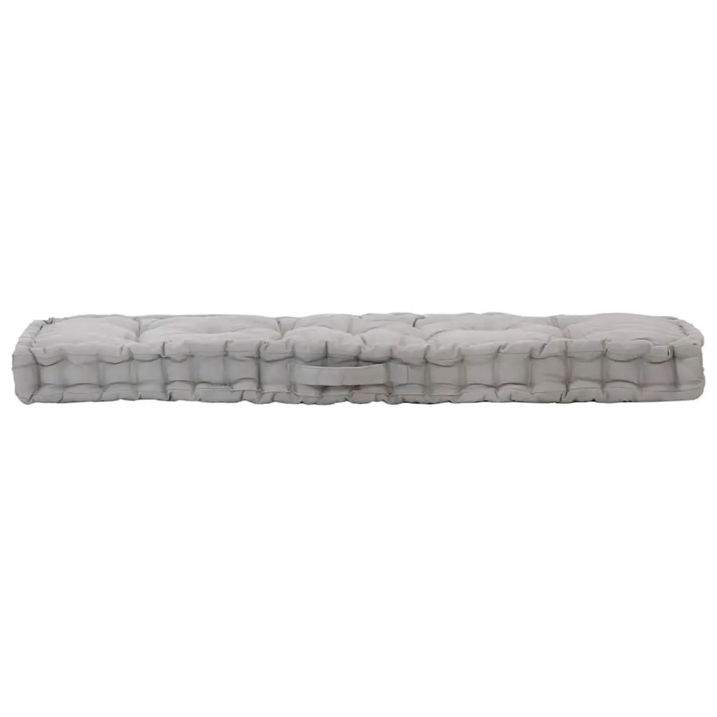 Grey Cotton Pallet Floor Cushion
