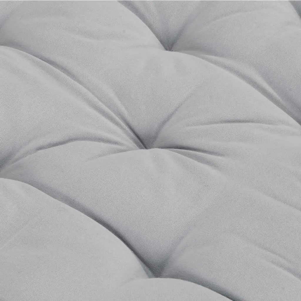 Grey Cotton Pallet Floor Cushion