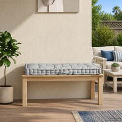 Pallet Floor Cushion Specifications: Grey Cotton, 120x80x10 cm