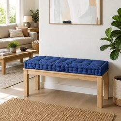 Pallet Floor Cushion Outdoor Garden Sofa Pad Seat Lounger 120x80x10cm Blue