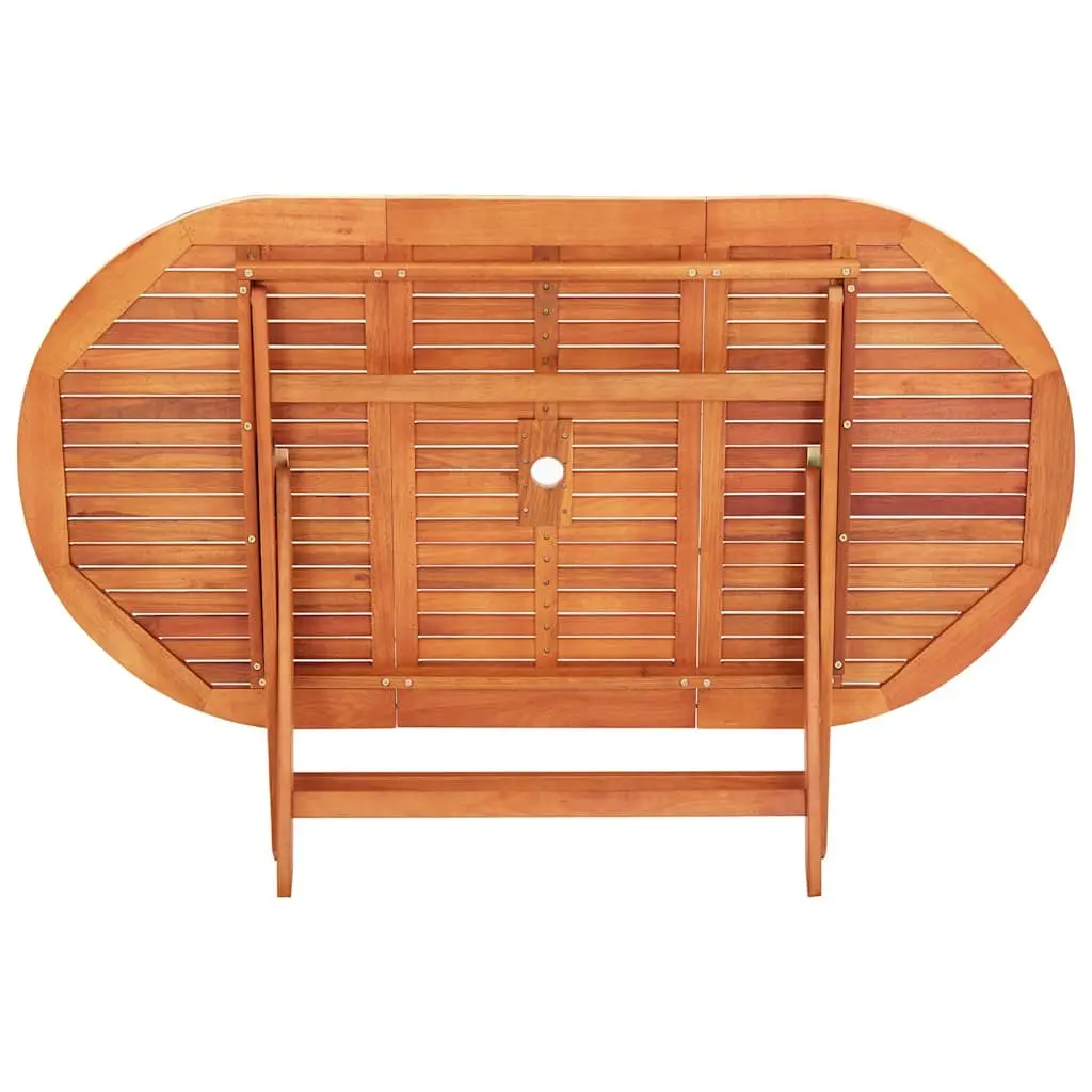 Folding Garden Table 160x85x74cm Solid Eucalyptus