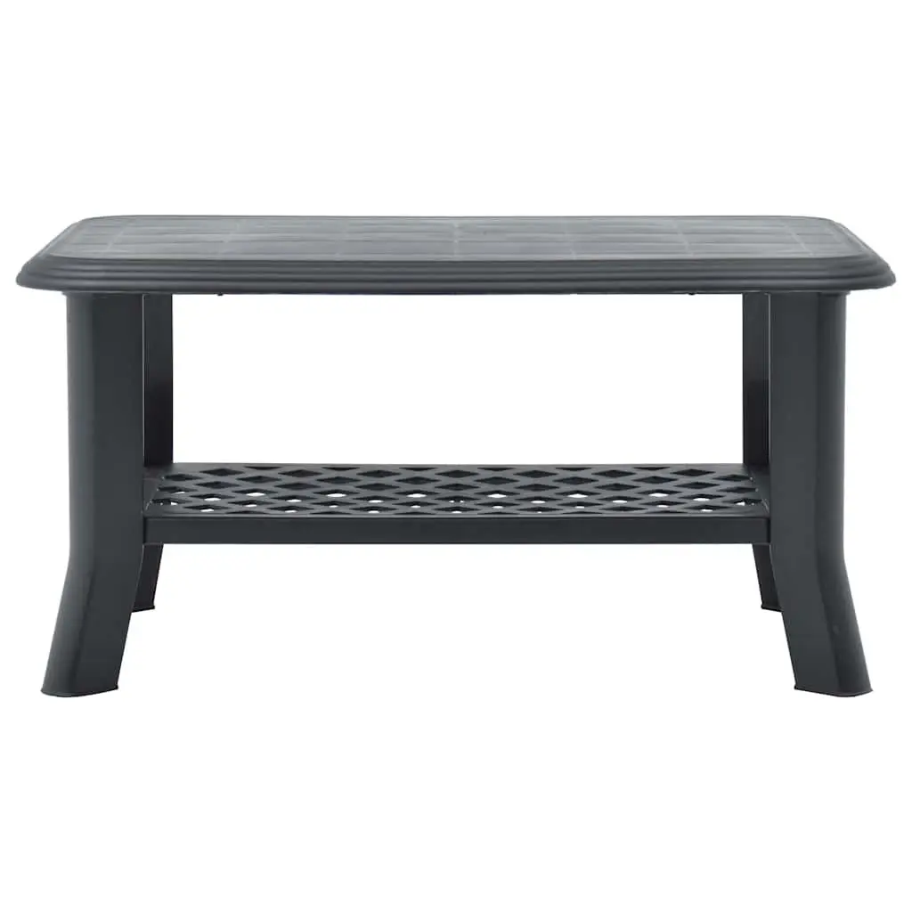Coffee Table Anthracite Outdoor Plastic Storage Shelf Lightweight Easy Move