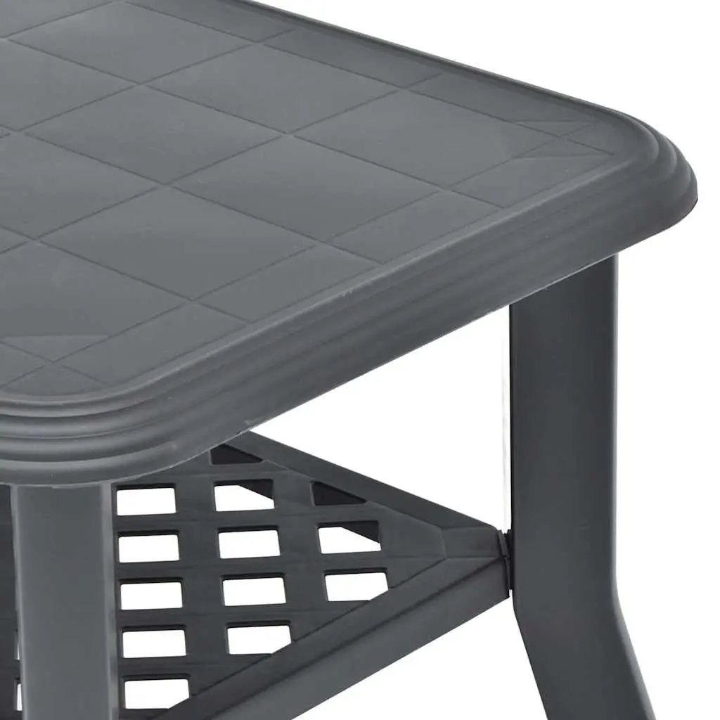 Coffee Table Anthracite Outdoor Plastic Storage Shelf Lightweight Easy Move