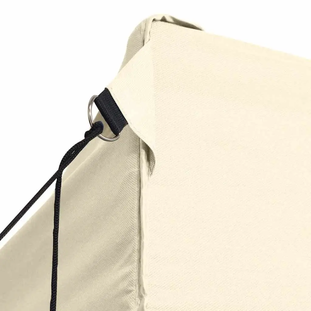 Folding Party Tent Outdoor Use 3x6m Cream with 4 Sidewalls