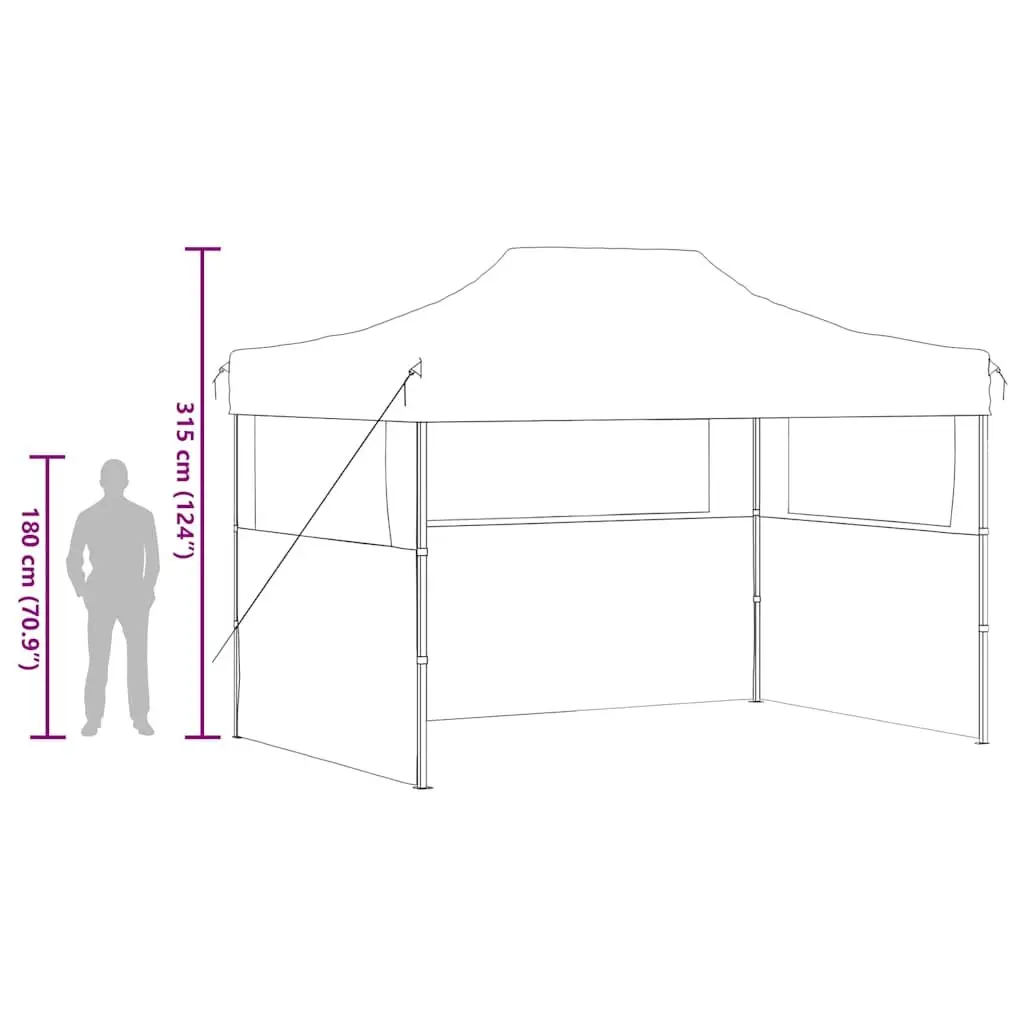 3x4m Folding Party Tent with Sidewalls
