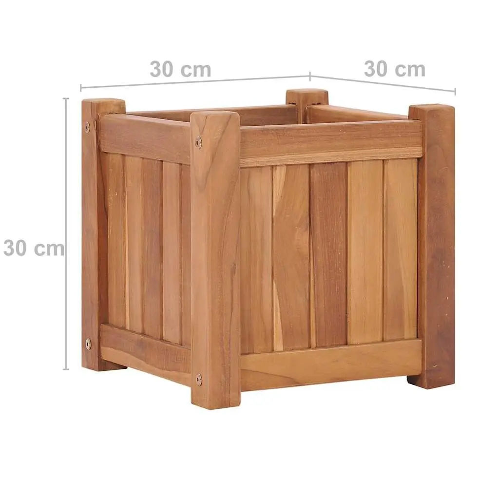 Raised Garden Bed Planter 30x30x30 cm Outdoor Wooden Box Patio Container
