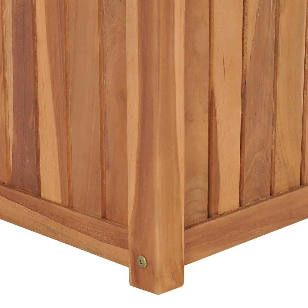 40x40x40 cm Raised Garden Bed in Brown Teak Wood