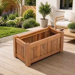 Raised Garden Bed Planter Specifications: 50x25x25 cm Brown Wood