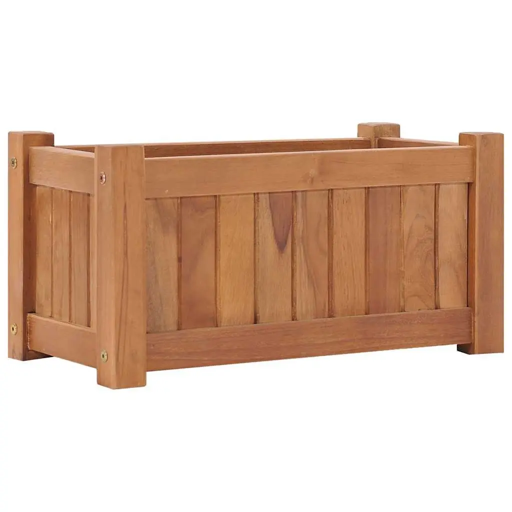 Raised Garden Bed Planter 50x25x25 cm Brown Wood Outdoor Patio Balcony