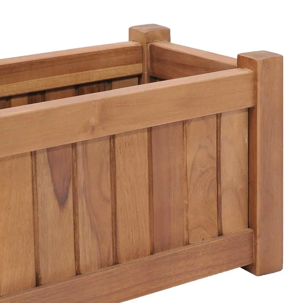 Raised Garden Bed Planter 50x25x25 cm Brown Wood Outdoor Patio Balcony