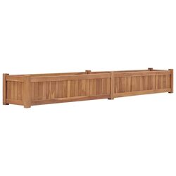 Raised Garden Bed Dimensions 200x30x25cm in Solid Teak Wood