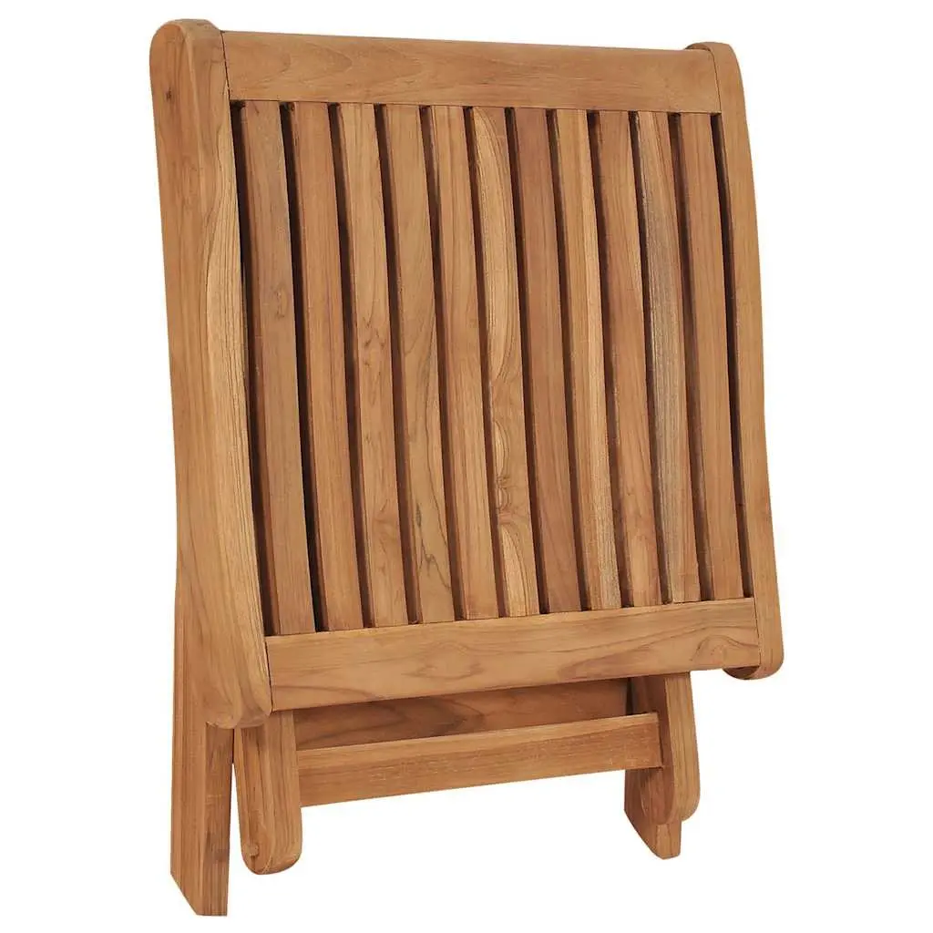 Folding Footrest Stool Outdoor Garden Brown Compact Size