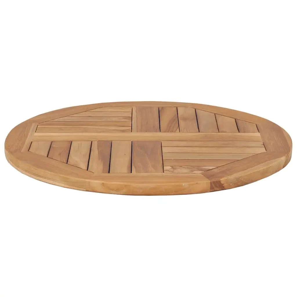 Round Solid Teak Wood Table Top 60cm Diameter Restaurant Cafe Dining Tabletop