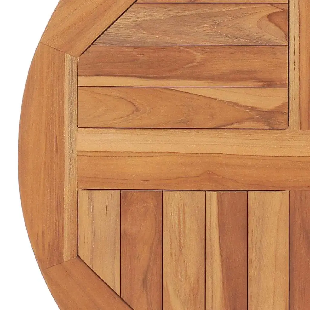 Round Solid Teak Wood Table Top 60cm Diameter Restaurant Cafe Dining Tabletop