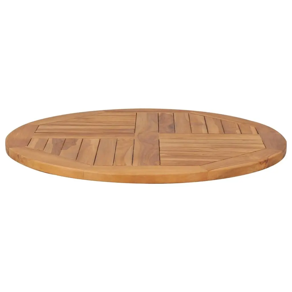 Solid Teak Wood Round Table Top 80cm Diameter Home Dining