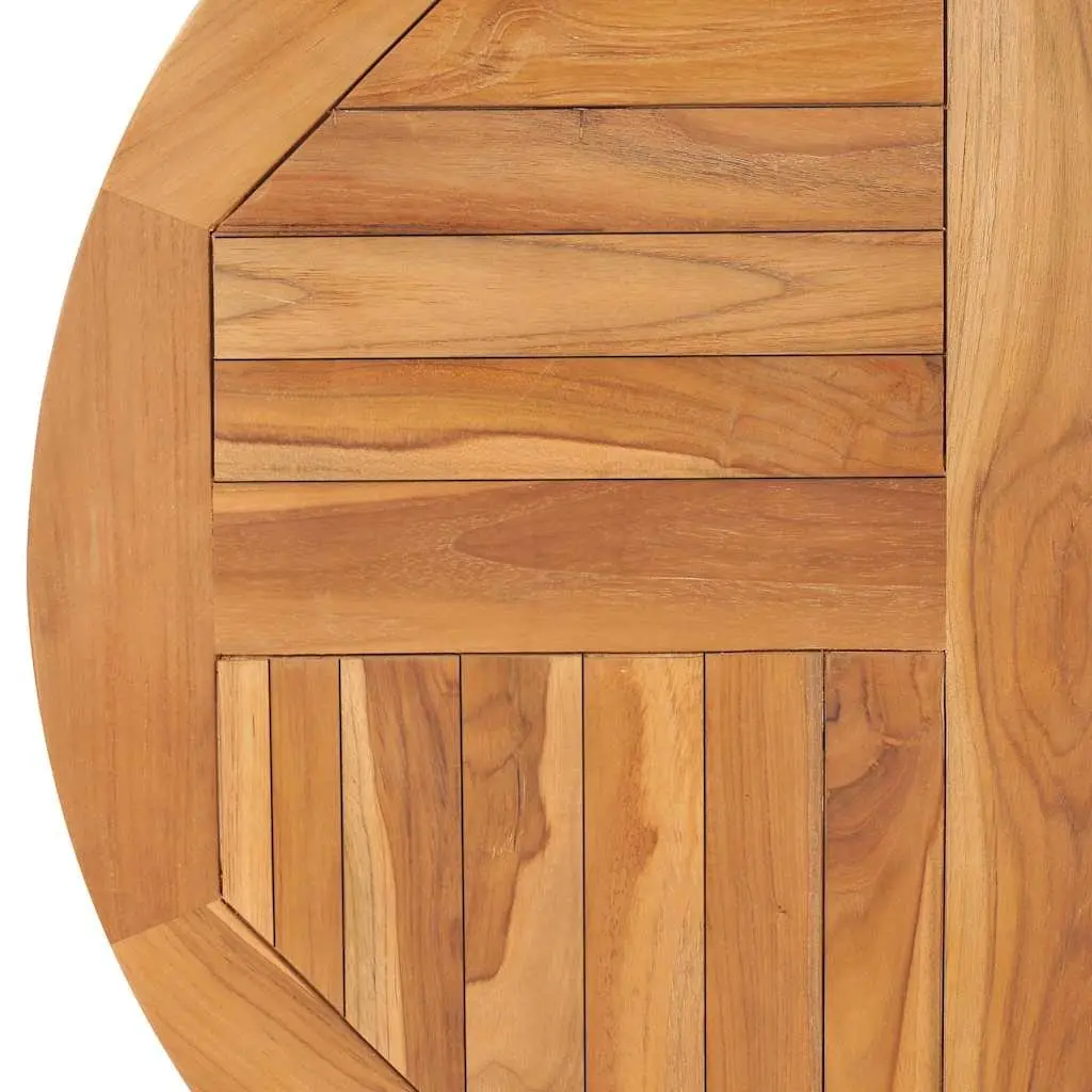 Solid Teak Wood Round Table Top 80cm Diameter Home Dining