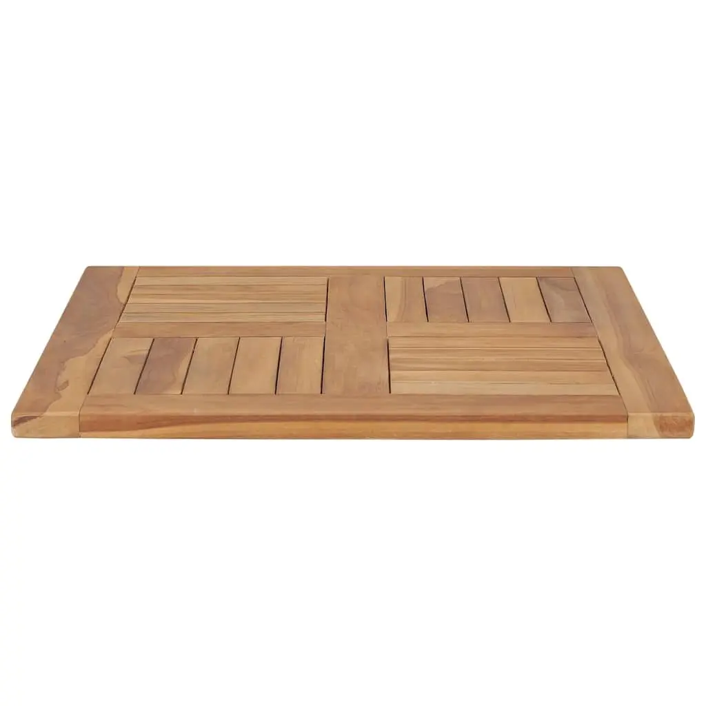 Solid Teak Wood Table Top Kitchen Dining 60x60cm Brown