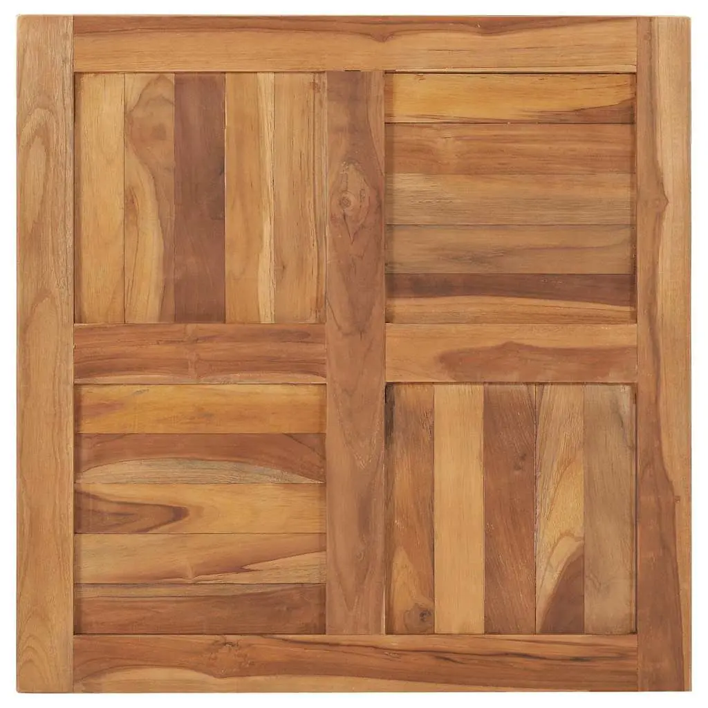 Solid Teak Wood Table Top 70x70cm Brown