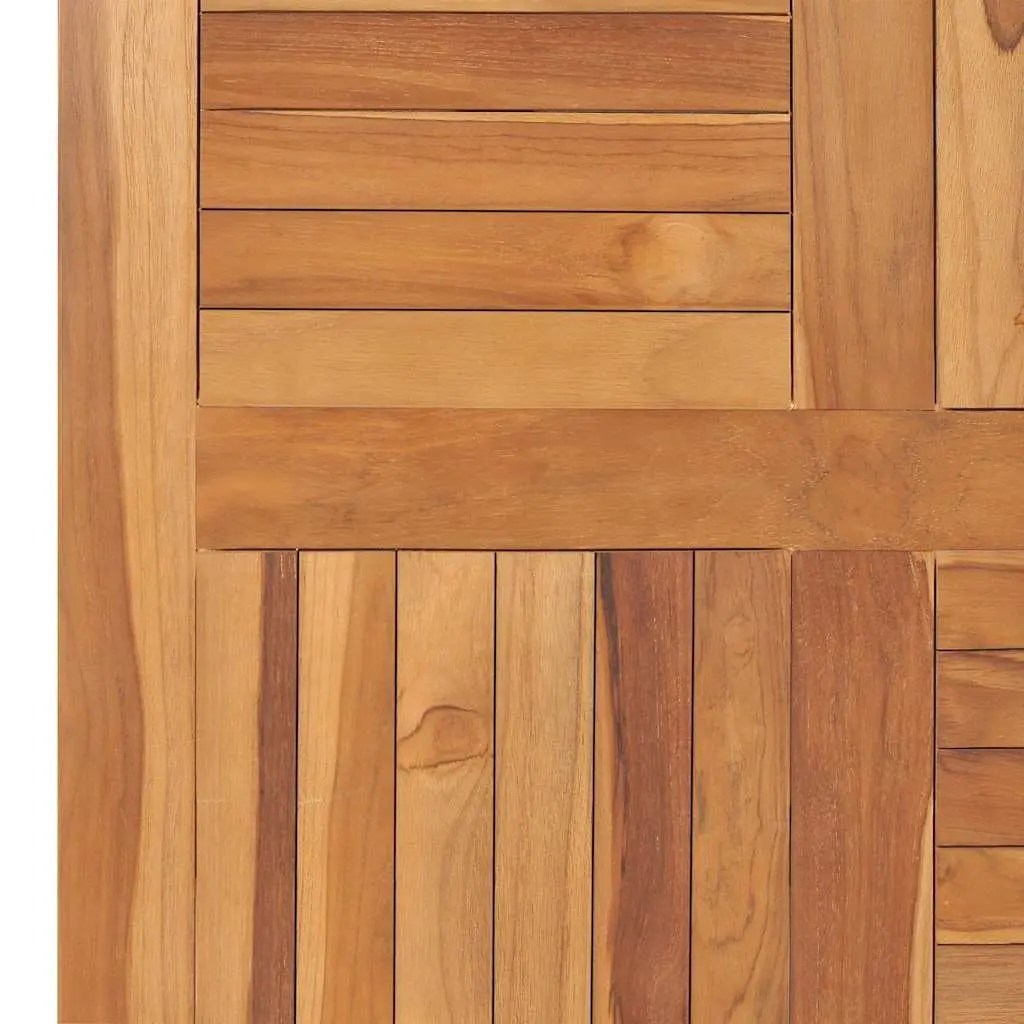 Solid Teak Wood Square Table Top 80x80cm Brown Wooden Tabletop Replacement