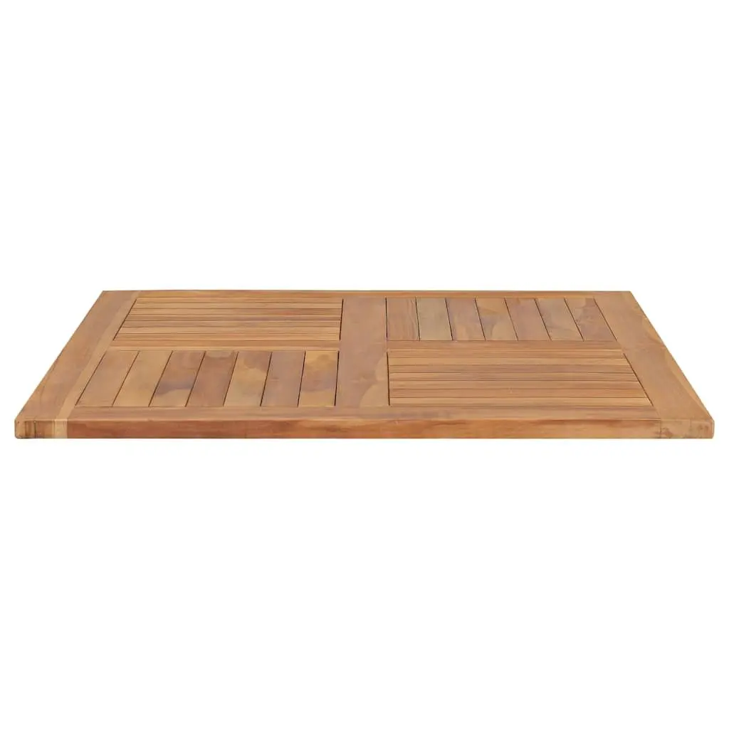 Solid Teak Wood Square Table Top for Dining 90x90cm Brown