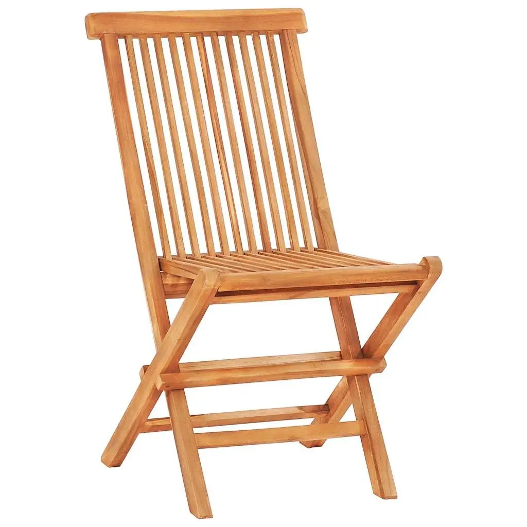 3 Piece Folding Bistro Set Solid Teak Wood Outdoor Garden Patio Furniture