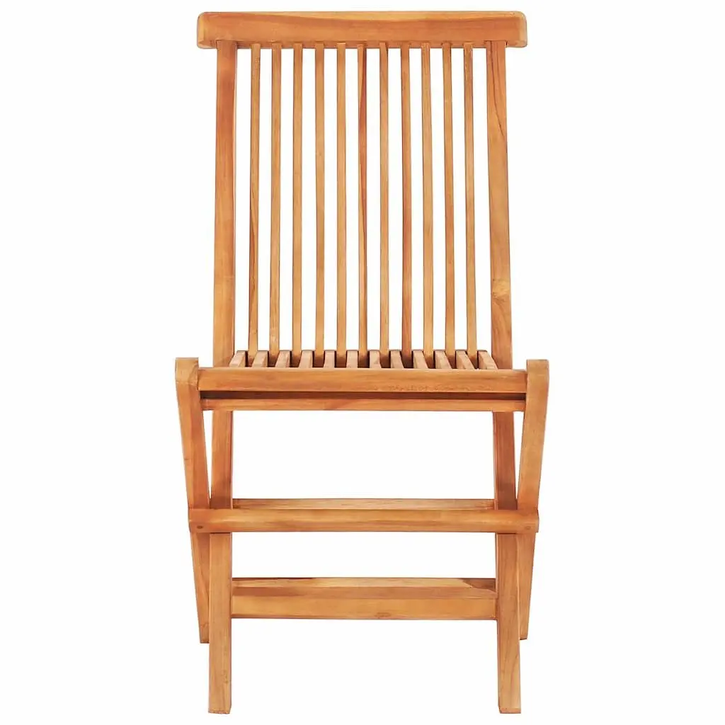 3 Piece Folding Bistro Set Solid Teak Wood Outdoor Garden Patio Furniture