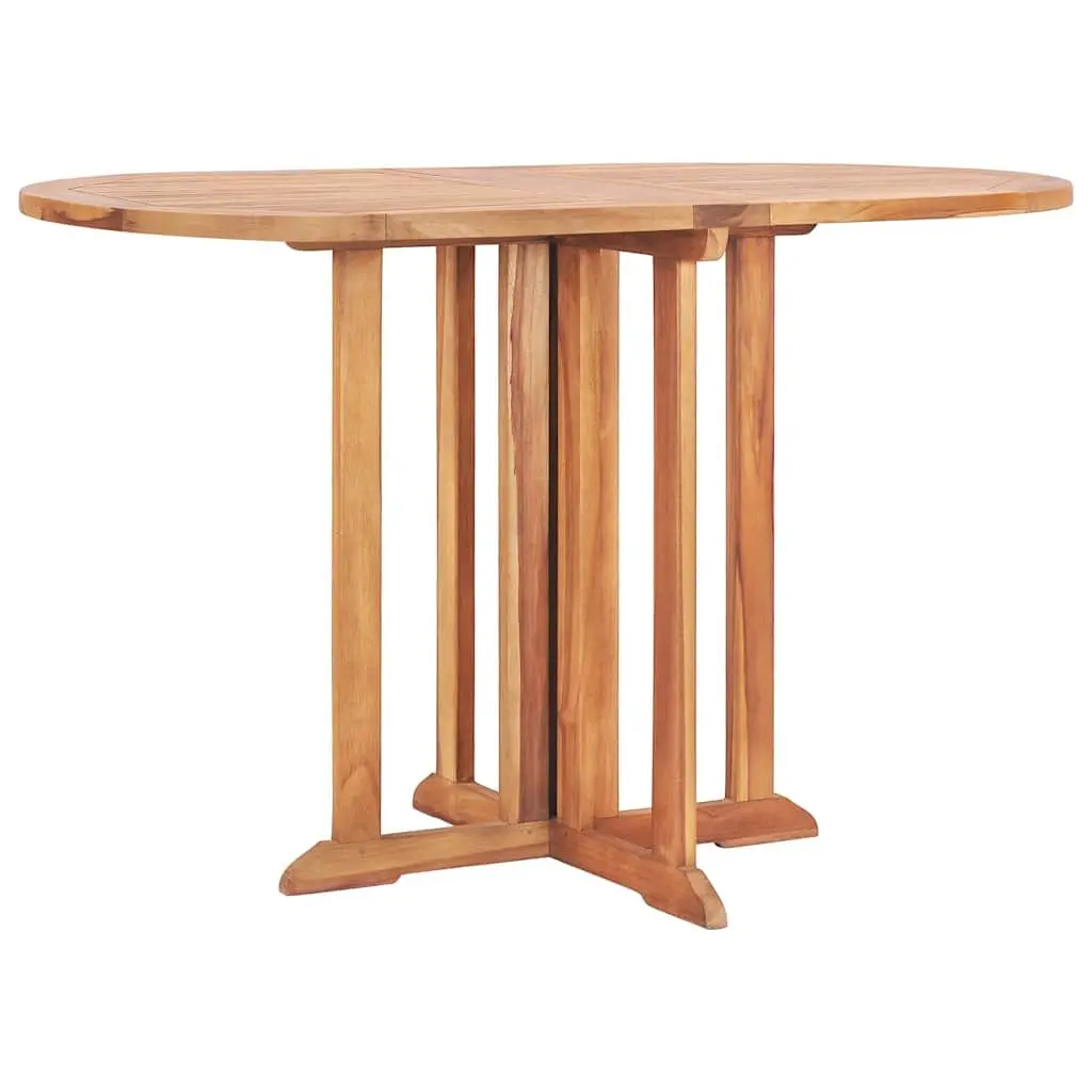 Folding Butterfly Garden Dining Table 120cm x 70cm Brown