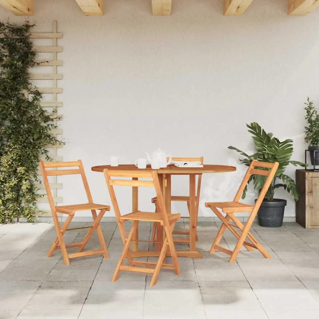 Folding Butterfly Garden Dining Table 120cm x 70cm Brown