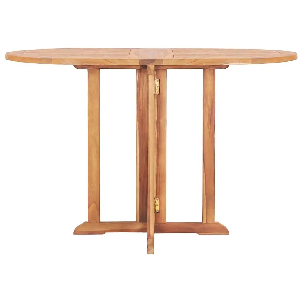 Folding Butterfly Garden Dining Table 120cm x 70cm Brown
